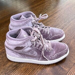 Nike Women's Purple Velvet Sneakers